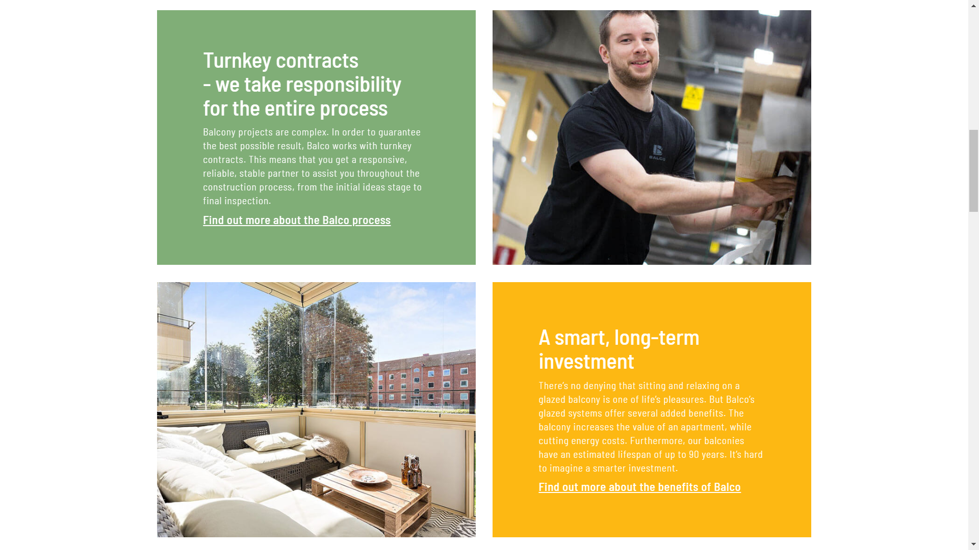 Balco’s website in six languages